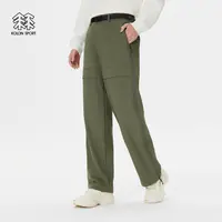 KOLON SPORT可隆软壳裤防泼水耐磨户外男女同款弹力软壳工装裤