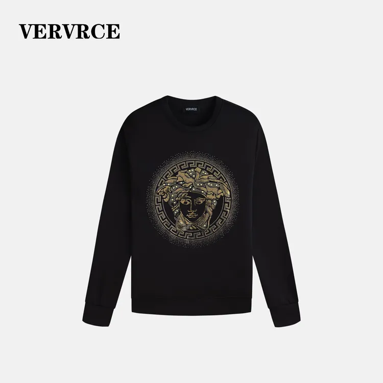 VERVRCE/Fengting秋季男士经典高级烫钻休闲卫衣长袖