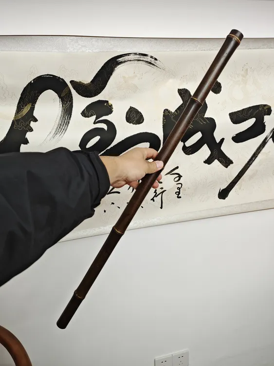 紫竹中剑木剑紫光檀木剑竹藏剑千年紫檀文玩细剑定制链接工期20天