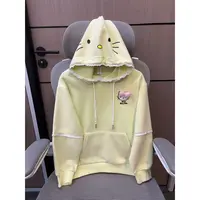 【清货】2025秋蕾丝花边可爱猫咪连帽卫衣 D635 635 M