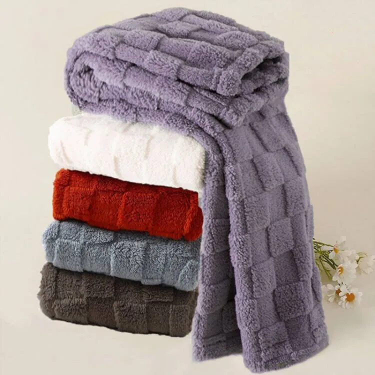 加厚珊瑚绒长裤女士格子休闲睡裤新款宽松家居裤直筒可外出遛弯裤