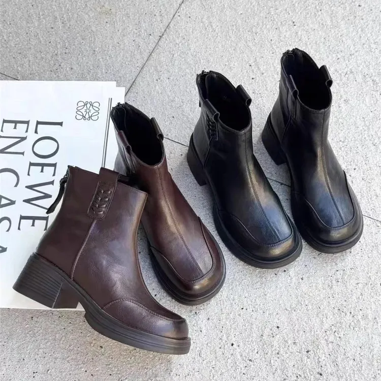 2631秋冬款加绒保暖女马丁靴