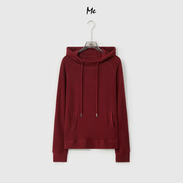 ME【超柔直角肩】阿拉善山羊绒糯叽叽显瘦百搭连帽卫衣MESA3942