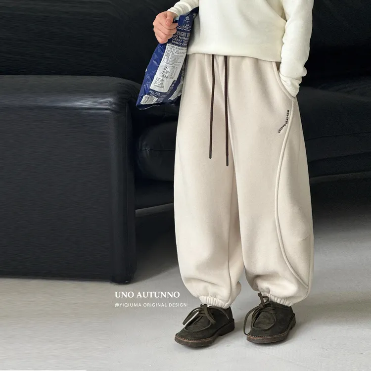 「UNO AUTUNNO」【轻盈漫步】暖冬绒女中大童冬季保暖加绒卫裤GD2235