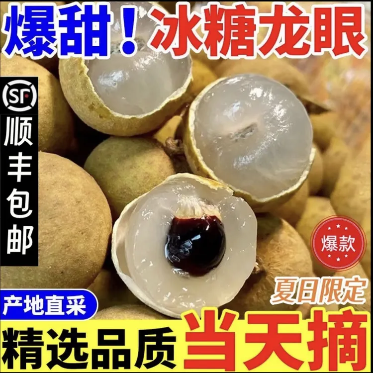 莆田松风本龙眼新鲜现摘当季水果清甜多汁肉厚饱满顺丰冷链包邮