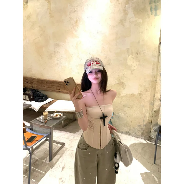 设计感水钻牛仔裤女夏季高腰显瘦直筒裤子宽松大裤脚阔腿拖地长裤