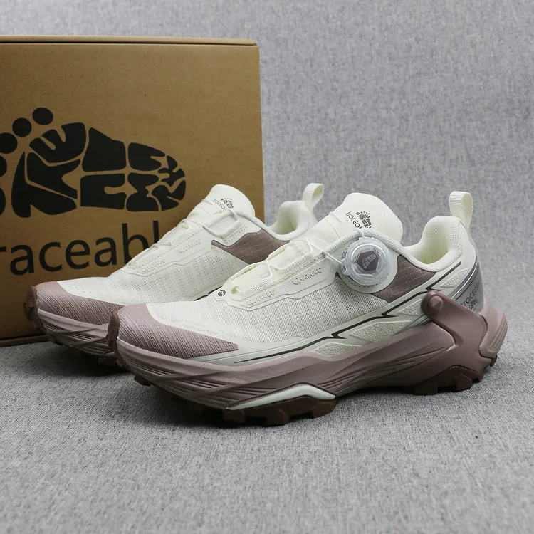 外贸加拿大户外旋转扣系带越野跑鞋男女同款透气登山徒步鞋旅游鞋