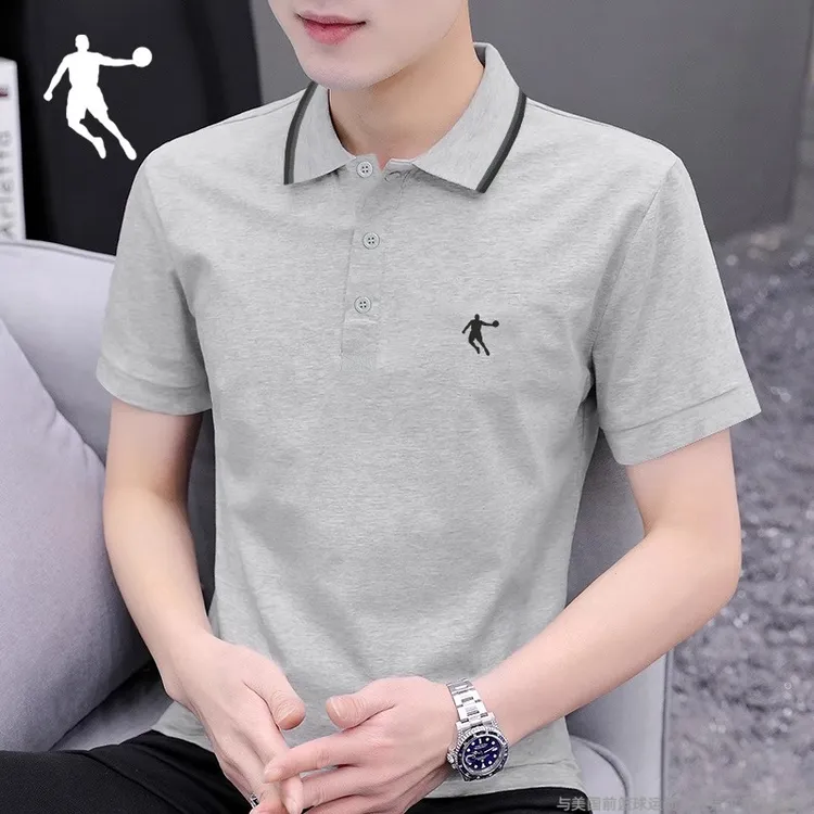 乔丹polo衫男速干短袖翻领商务体恤夏季新款运动休闲上衣男士t恤