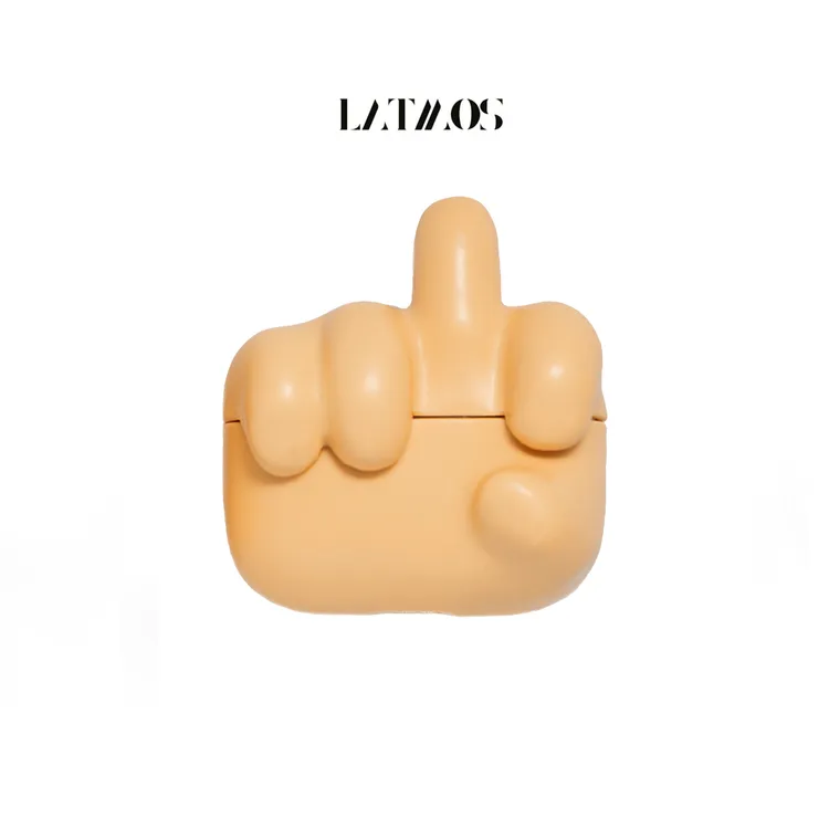 LATMOS 中指手手 耳机壳 Airpods pro/pro2 软壳耳机保护壳创意