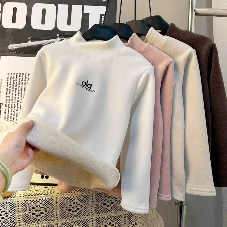 【笑笑专属】【顾奈】【内含桑蚕丝】男女儿童半高领打底衫秋冬季保暖衣