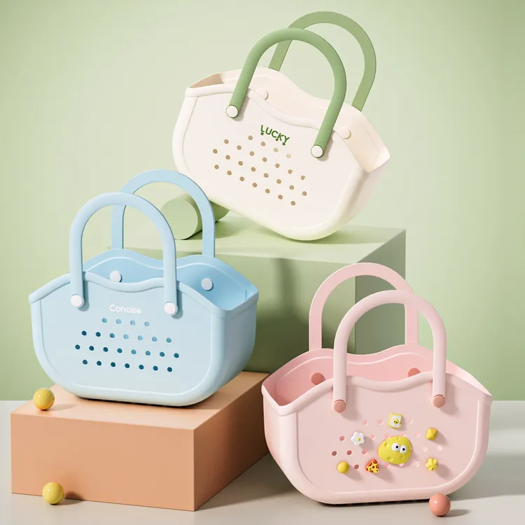 洗澡提篮2025新款浴室篮子收纳筐手提学生宿舍洗漱用品浴筐高颜值