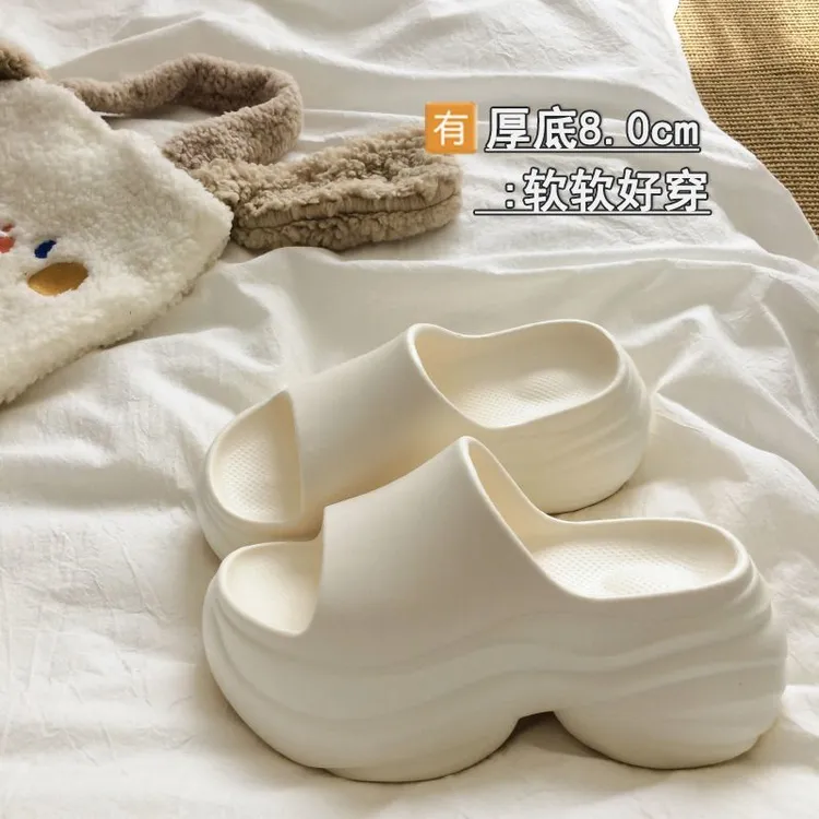 【柔软舒适】8CM厚底增高拖鞋女夏季外穿凉鞋海沙滩鞋凉拖鞋户