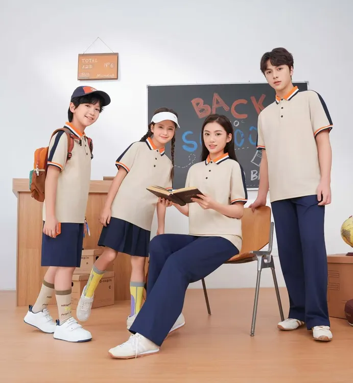 江西统一校服-上饶市中小学生初中生夏装（男女通用）夏季学院风