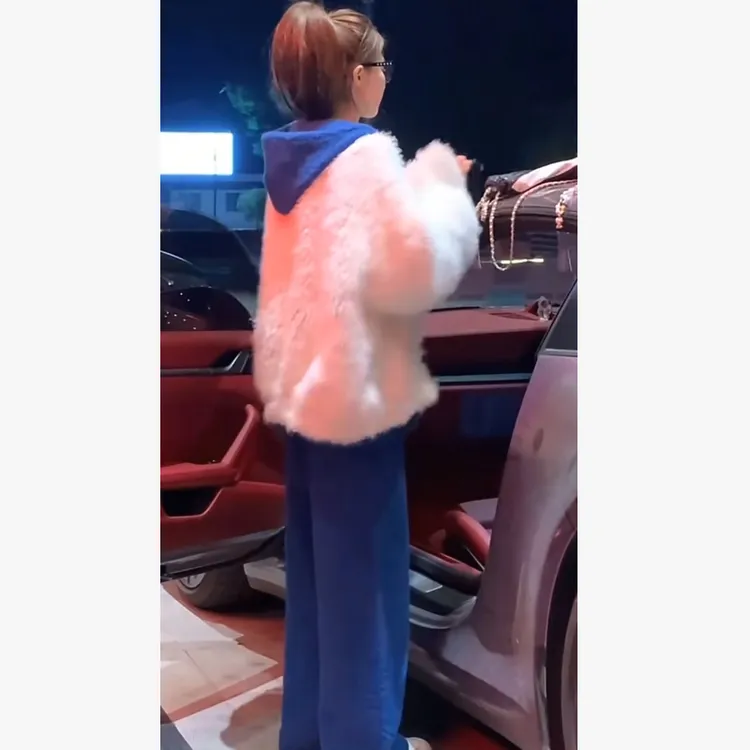 秋冬季一整套2025新款韩系时尚温柔毛衣外套连帽上衣休闲裤三件套