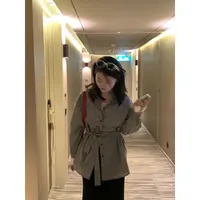 【现货清仓】花总吖【格林书店】宽松中长款花边袖口衬衫R425C00169