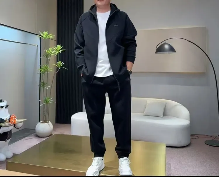 【能穿到300斤的大码套装】秋冬男士加绒加厚休闲运动时尚百搭套装