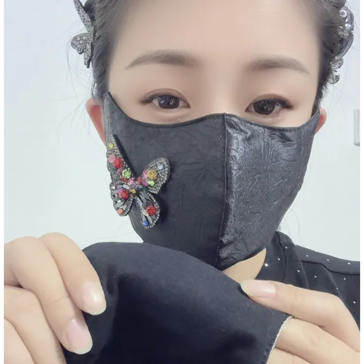 秋冬蝴蝶小香风立体口罩空气透气保暖可水洗调节