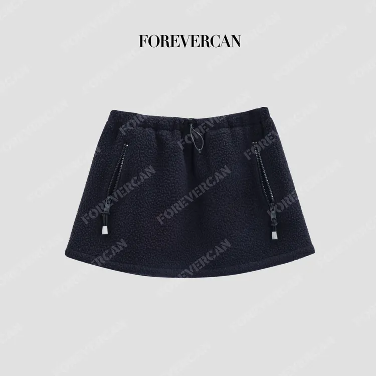 FOREVERCAN“长腿收割机”休闲百搭松紧腰显瘦A字裙WD57409