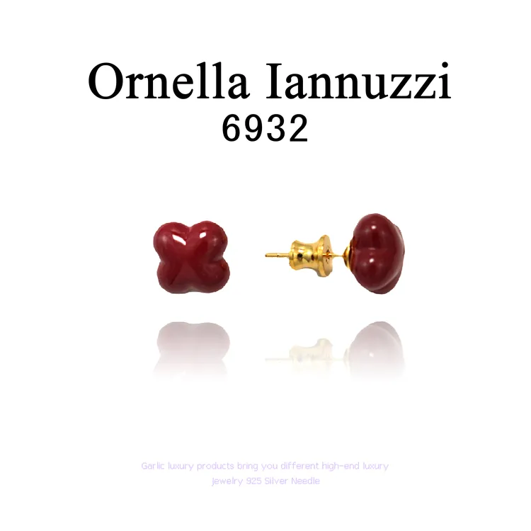 镀K金  【微醺波尔多】Tipsy Bordeaux耳饰~6932 X