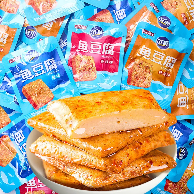 盐津铺子独立包装鱼豆腐湖南豆干零食小吃休闲食品解馋辣味豆腐干