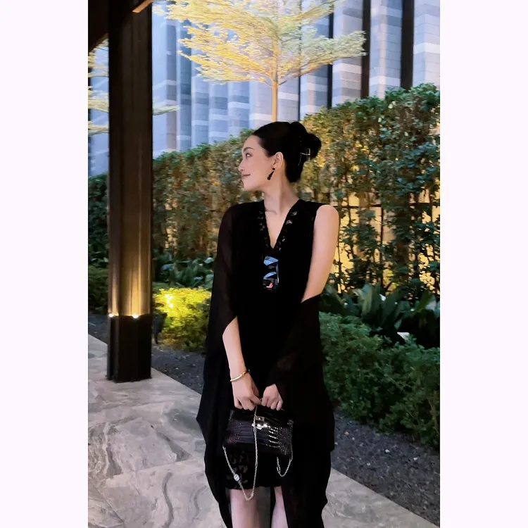 紫紫 骨线蕾丝裙 夏季气质高质手工立裁蕾丝连衣裙女 ZD05LZHJ996