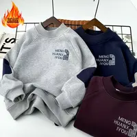 男童卫衣秋冬款加绒新款2025男孩上衣中大童学生儿童帅气打底衫