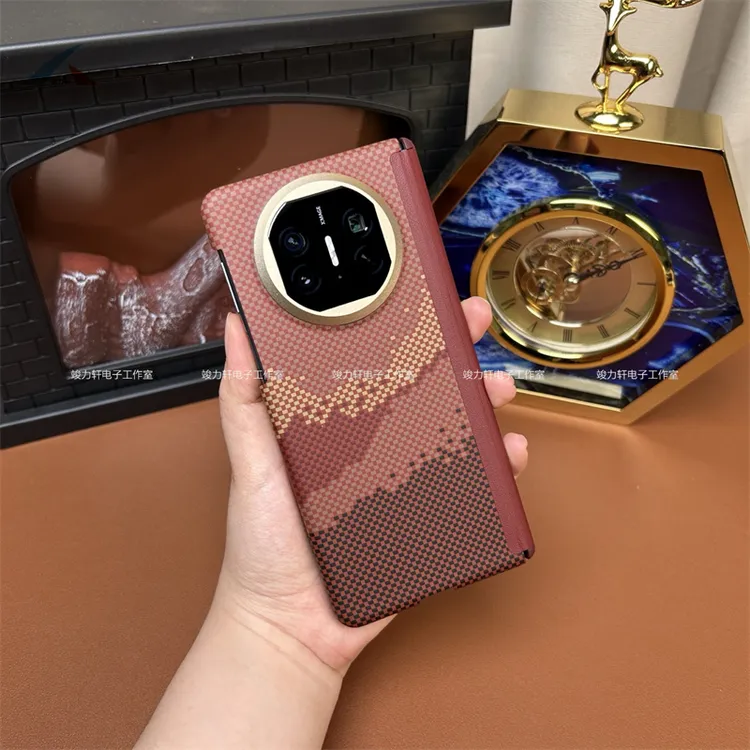 华为MateX5碳纤维纹双中轴手机壳X6超薄磁吸轻奢折叠屏防摔保护套