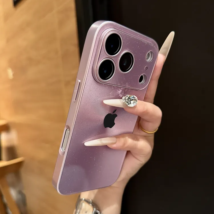 适用苹果17promax手机壳新款iPhone16简约15AG纳米轻砂14/13/1211