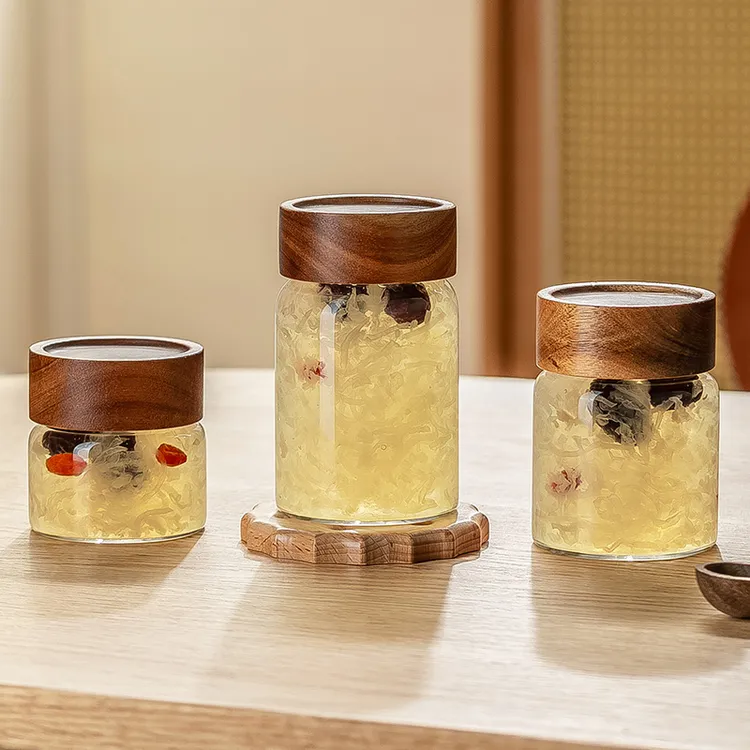 高档燕窝分装瓶食品级可蒸煮燕窝杯高硼硅玻璃花胶燕窝炖盅分装瓶