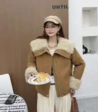 2025大翻领外套欧货冬季新款加厚保暖外套YC5862