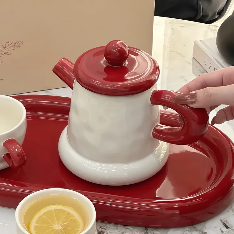 陶瓷水具套装家用大容量耐高温水壶乔迁新居茶具新婚礼物茶壶茶杯