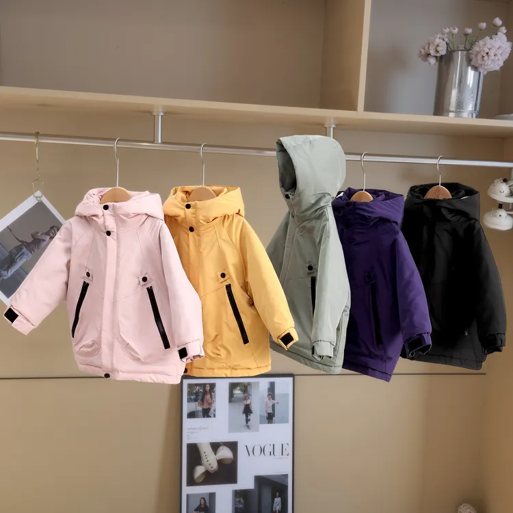 大童户外棉服秋冬冲锋衣青少年休闲运动防风服