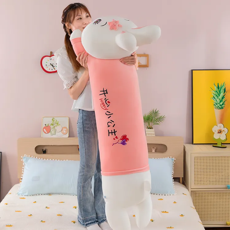 可爱趴趴兔子毛绒玩具柔软舒适女生睡觉抱枕生日礼物