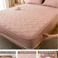 水洗棉刺绣夹棉床笠90*200微瑕～H624