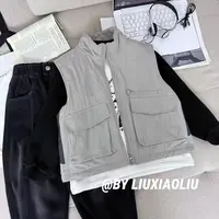 杭州六小六正版 BY LIUXIAOLIU冬季儿童棉马甲20180