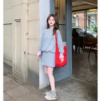 FUGUI RICH小个子短裙套装女早春新款上衣半裙两件套 26241TZ5527