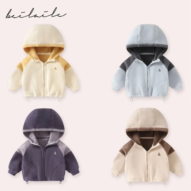 【柏莉绒外套 小乐妈咪】婴儿童上衣服男童宝宝开衫外春装秋季H19