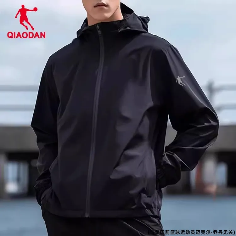 乔丹秋冬季外套男运动防风训练上衣夹克跑步服男防泼水户外骑行服