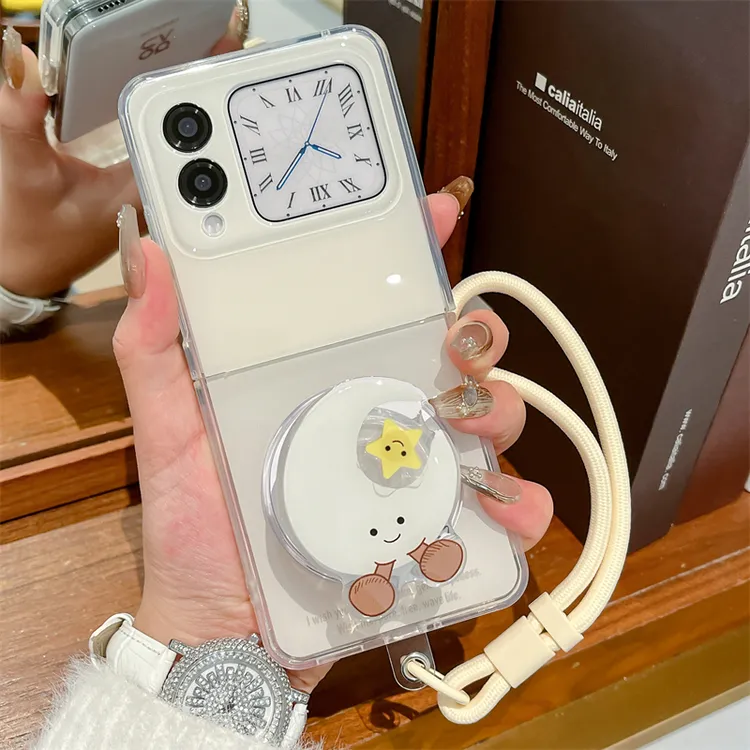 适用华为nova flip手机壳Nova折叠屏星星月亮磁吸支架女款保护套