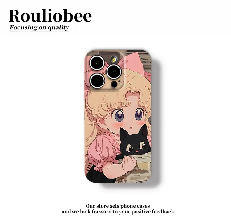 猫猫美少女适用苹果17promax手机壳iPhone16华为vivo小米14oppo套