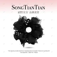 【STT】韩版鸡毛头波点发圈079-017