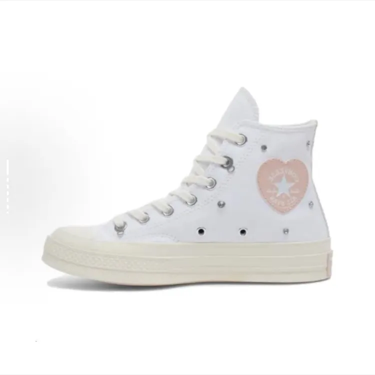 Converse匡威1970s 舒适简约防滑高帮帆布鞋男女同款白色A10304C