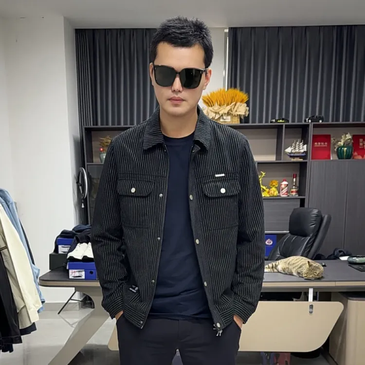 海春秋男士翻领工装夹克11