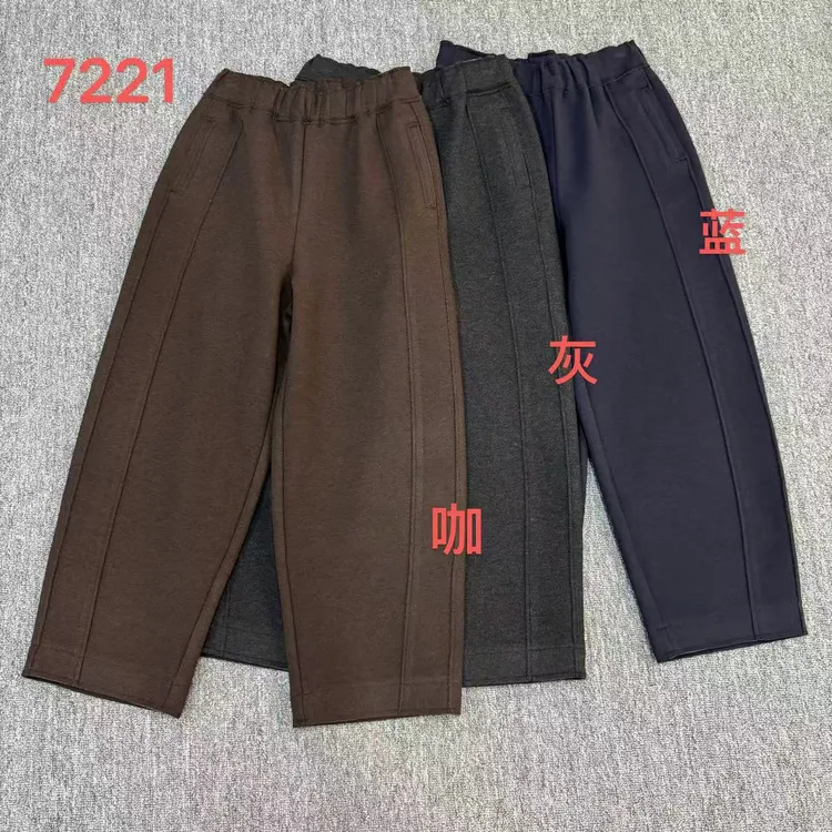 【渲渲推荐】E-7221显瘦时尚修身抗皱加绒羊毛裤
