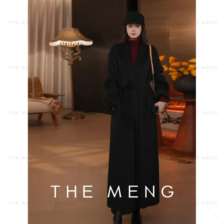 THE MENG【人生大衣】阿拉善王府骆驼绒贵妇老钱大衣#M254K1530