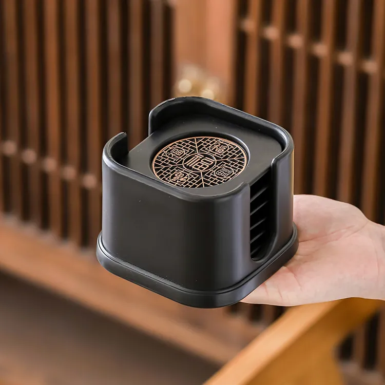 高档功夫茶杯垫底座茶托隔热防烫家用会客杯托壶承茶具茶道零配件