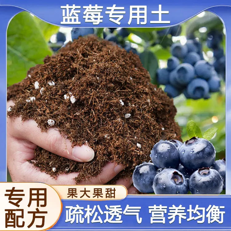 【蓝莓专用土】【非工业废土】泥炭营养土酸性蓝莓树盆栽绿植种植物