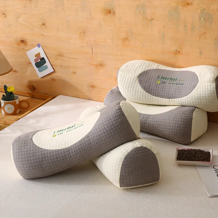 荞麦枕头护颈椎睡眠单人助一只装枕芯一对成人圆柱牵引腰椎枕专用