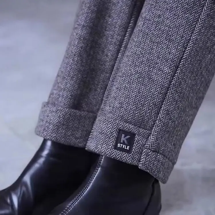 【运补6-8元】女士冬季裤子加绒呢子阔腿筒裤中年妈妈秋冬长裤裤子