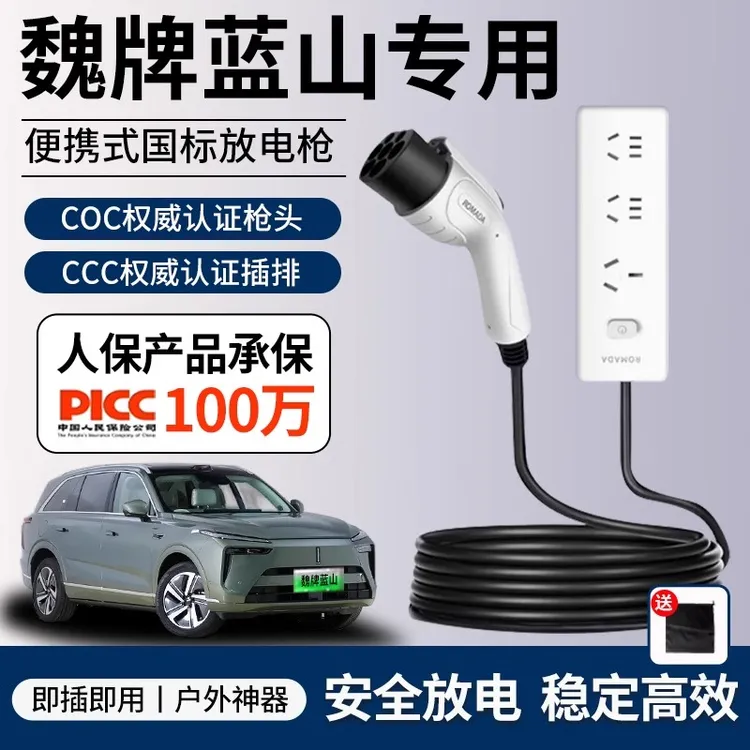 魏牌蓝山放电枪魏派新能源车高山外放电插排拿铁摩卡取电转换插座
